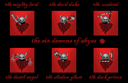 the six demons of abyss smilies
